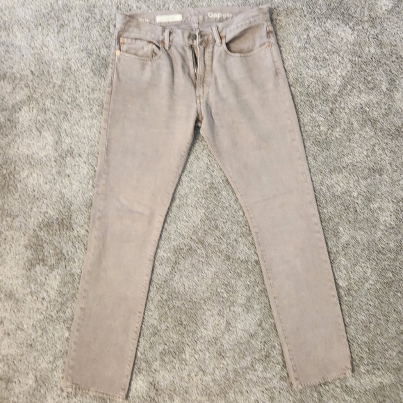 Men's Gap Slim Beige/Grey Jeans - 32x34 - Picture 3 of 5